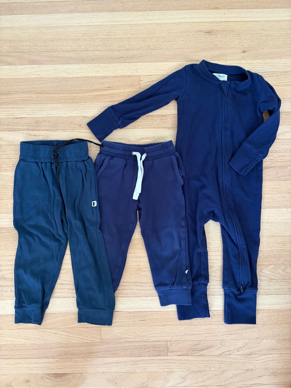Little Lott and Little and lively Kids Joggers and Footed Romper Set